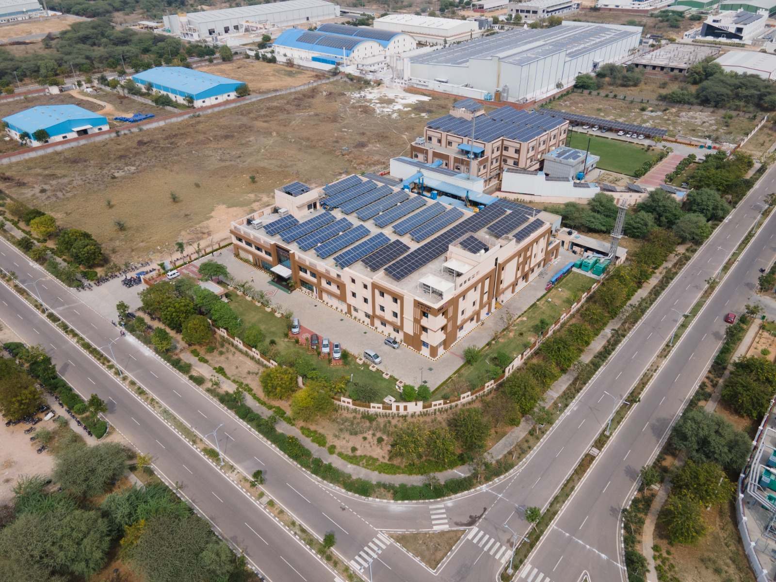 Aerial view of the unit